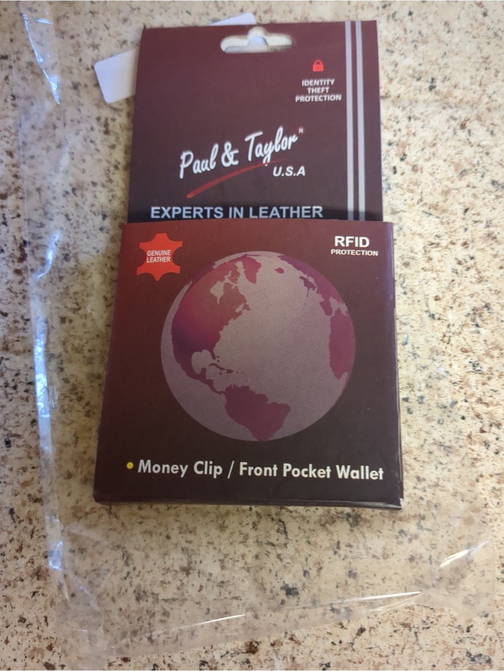 Leather Money Clip and Wallet